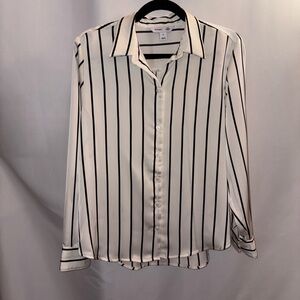 Old Navy Black and White Striped Shirt